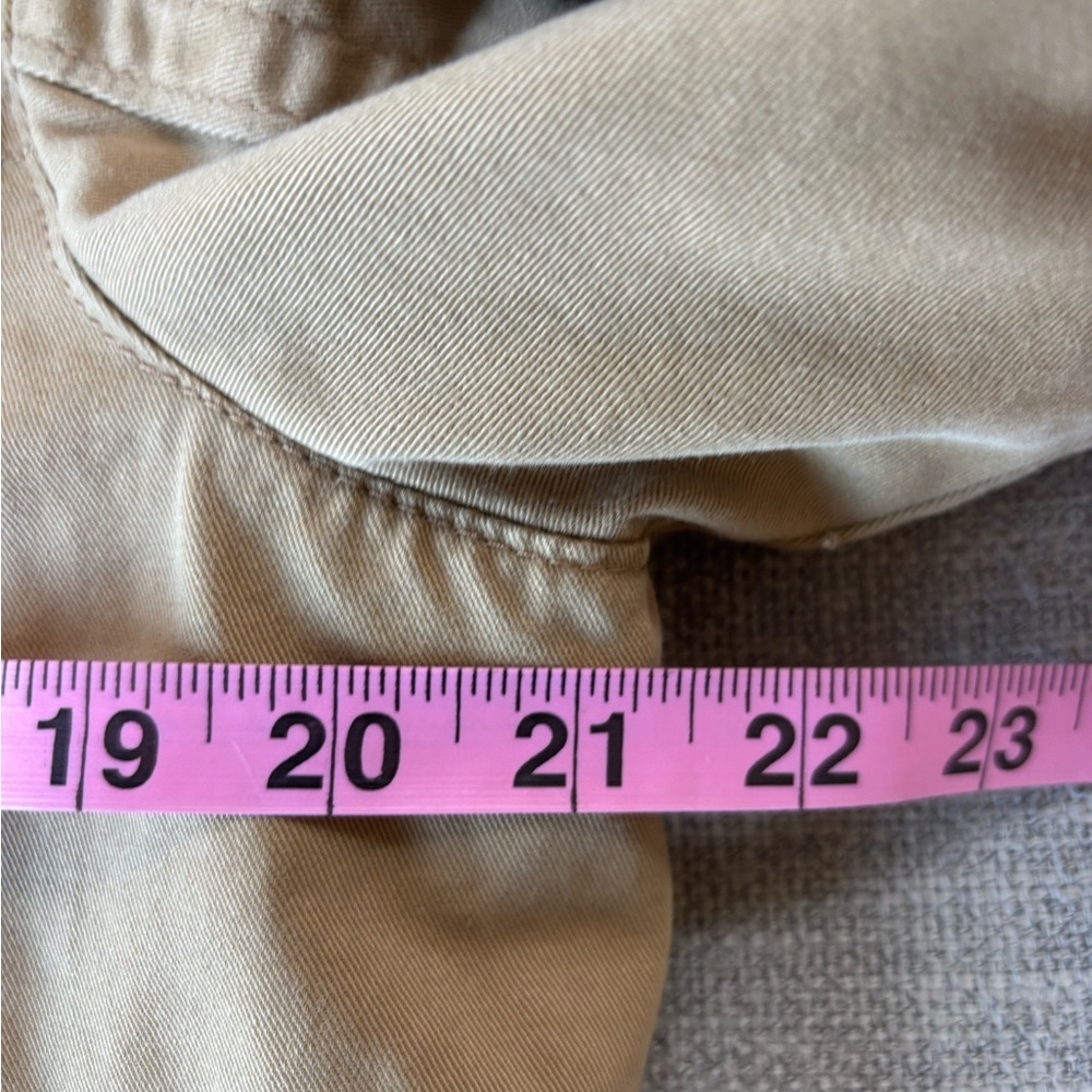 Hollister Men’s Tan Field Utility Jacket Jersey lined four pocket Medium - Picture 9 of 12